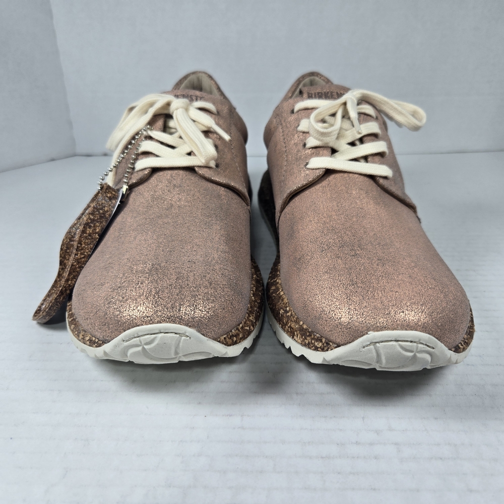 Birkenstock Wrigley Dusty Rose Metallic Sneakers Size EU 39 Narrow US Women's 8 - Picture 2 of 11